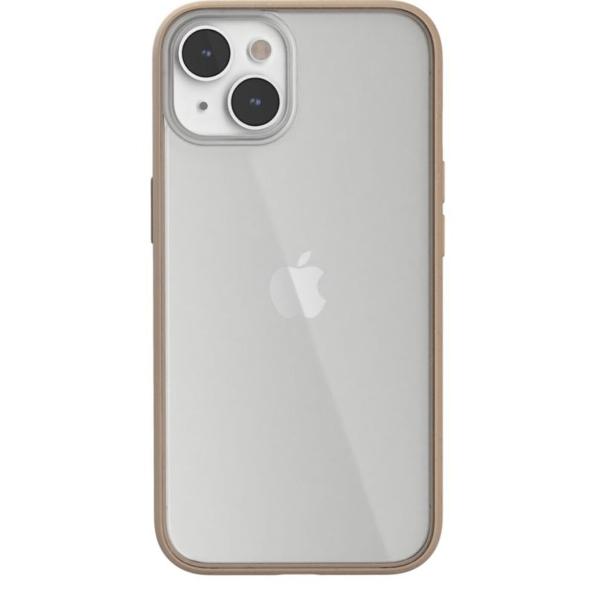 Coque bumper WOODCESSORIES iPhone 14 transparent Taupe