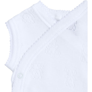 Body cruzado bebé tirantes calado ositos