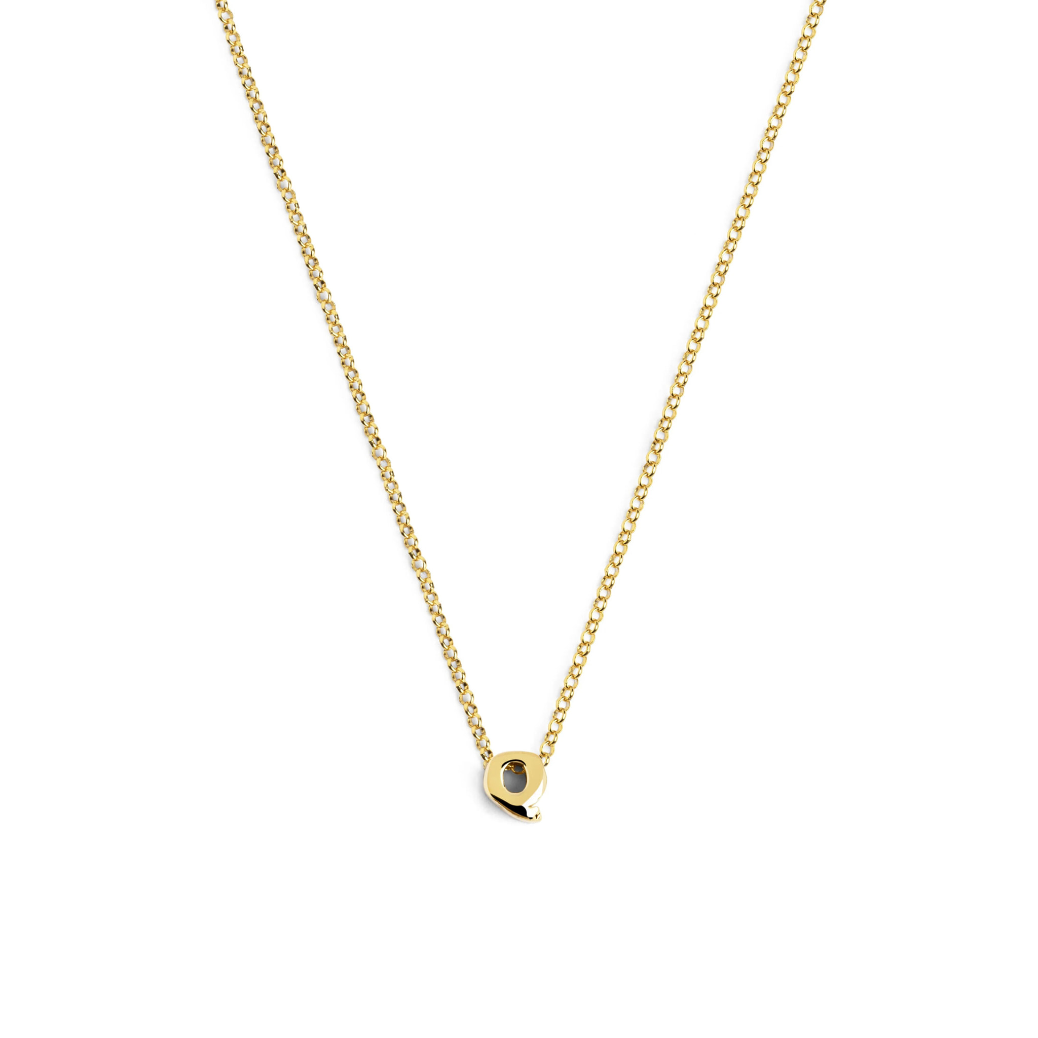 Collana personalizzata in Argento Placcato Oro con lettera singola