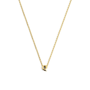 Collana personalizzata in Argento Placcato Oro con lettera singola