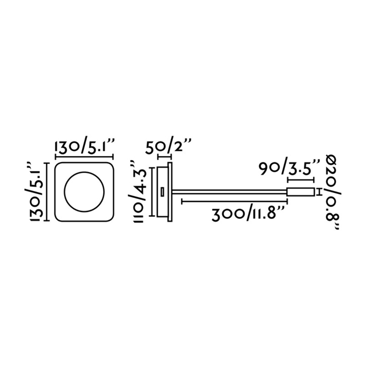 MOOD SQ Lampe lecteur noire et bois