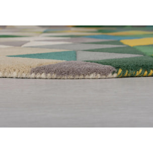 Tapis en laine rond PRISM
