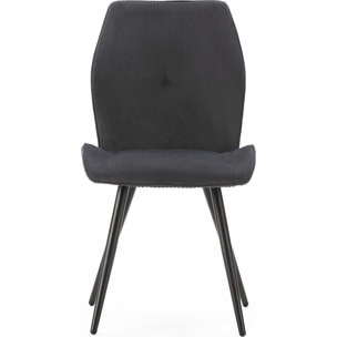 Lot de 2 chaises en velours côtelé - LYKKE