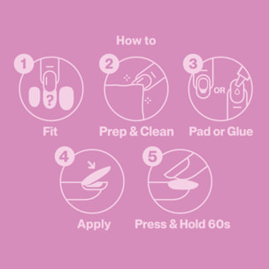 Pink Gellac 2007 Tortoise Touch - Faux ongles à presser - Faux-ongles réutilisables - Press-on nails