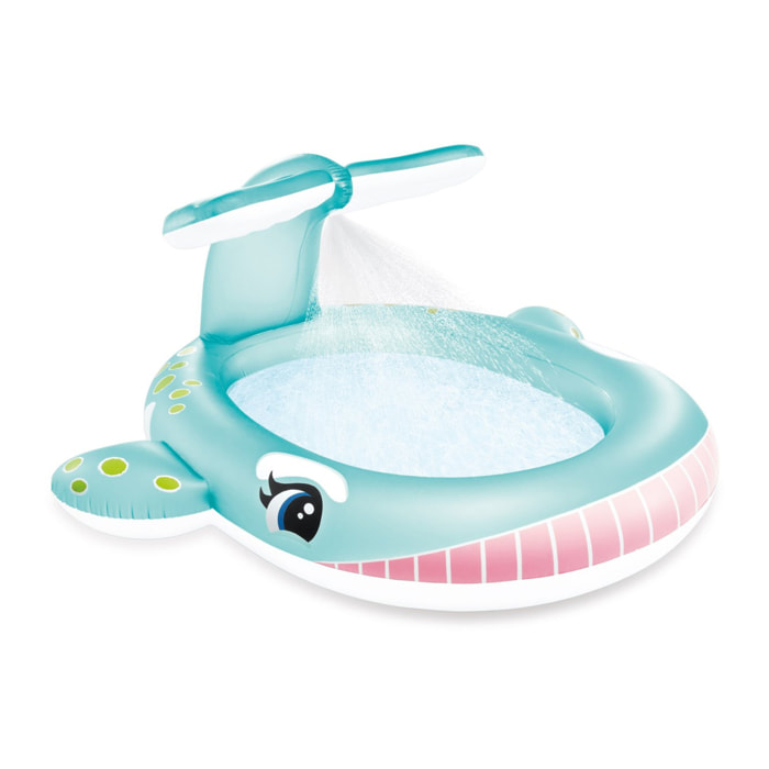 Intex Piscina Gonfiabile Balena con Spruzzo, 201x196x91 cm