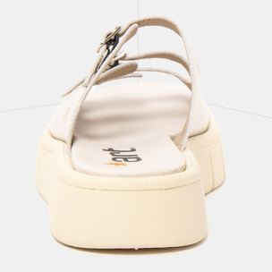 Sandalias 1847 NAPPA SHINNY CREAM/ MALAGA color Cream