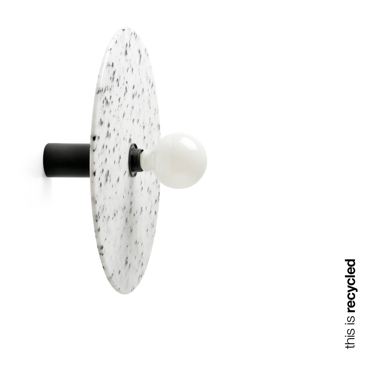CONFETTI 450 H140 Aplique/plafón marmóreo reciclada