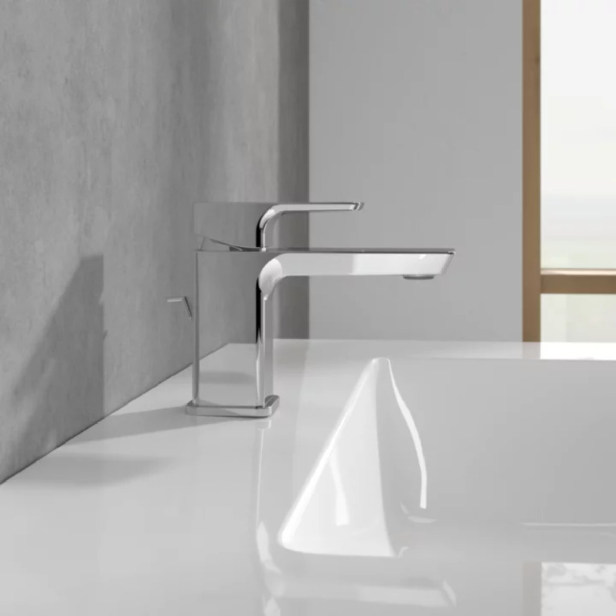 Mitigeur lavabo compact Subway 3.0 sans tirette Or brossé