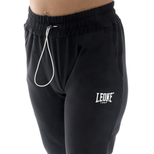 Tuta da donna in cotone non felpato con cappuccio e zip Leone Basic