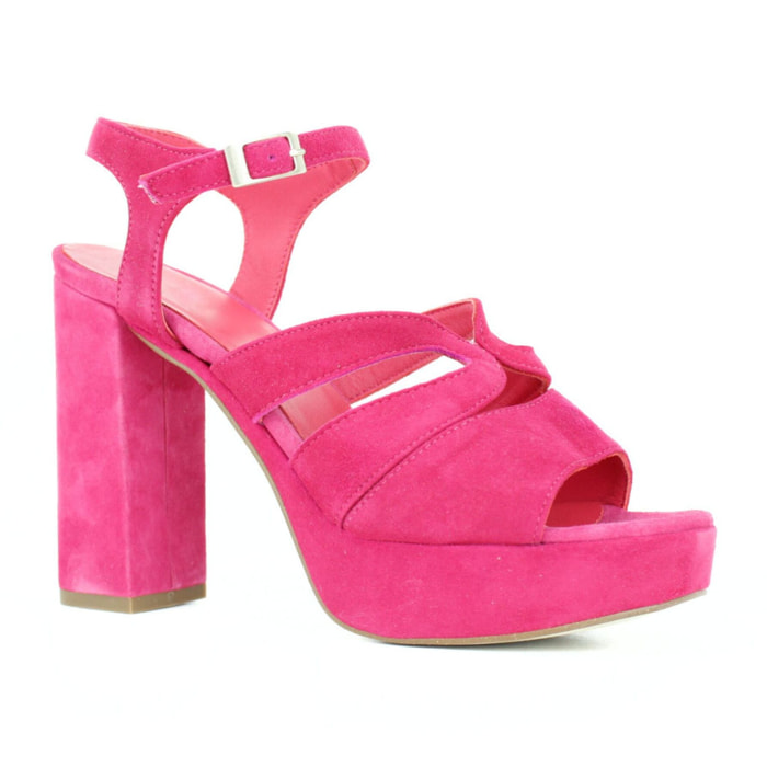 Sandalia plataforma. Tacón de 10 cm