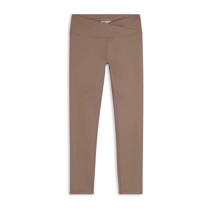 Leggings 7/8 effetto pelle vita regular