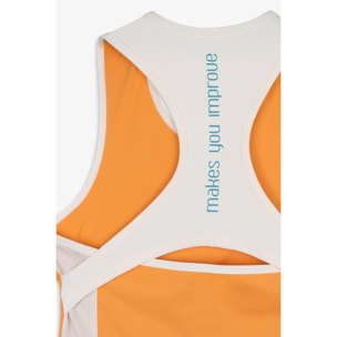 Camiseta de tirantes mujer PRO naranja