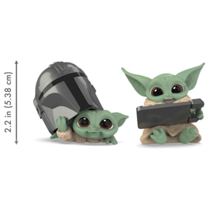 Star Wars The Mandalorian Figura Yoda Bambino Pacchetto con 2 Figure Hasbro