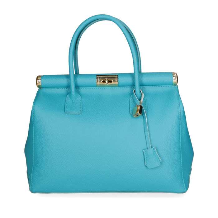 Borsa a mano da donna - Modello Aleria - Vera pelle - 35.0 x 26.0 x 16.0 cm