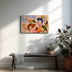Tableau bohème Danse ensemble Toile imprimée