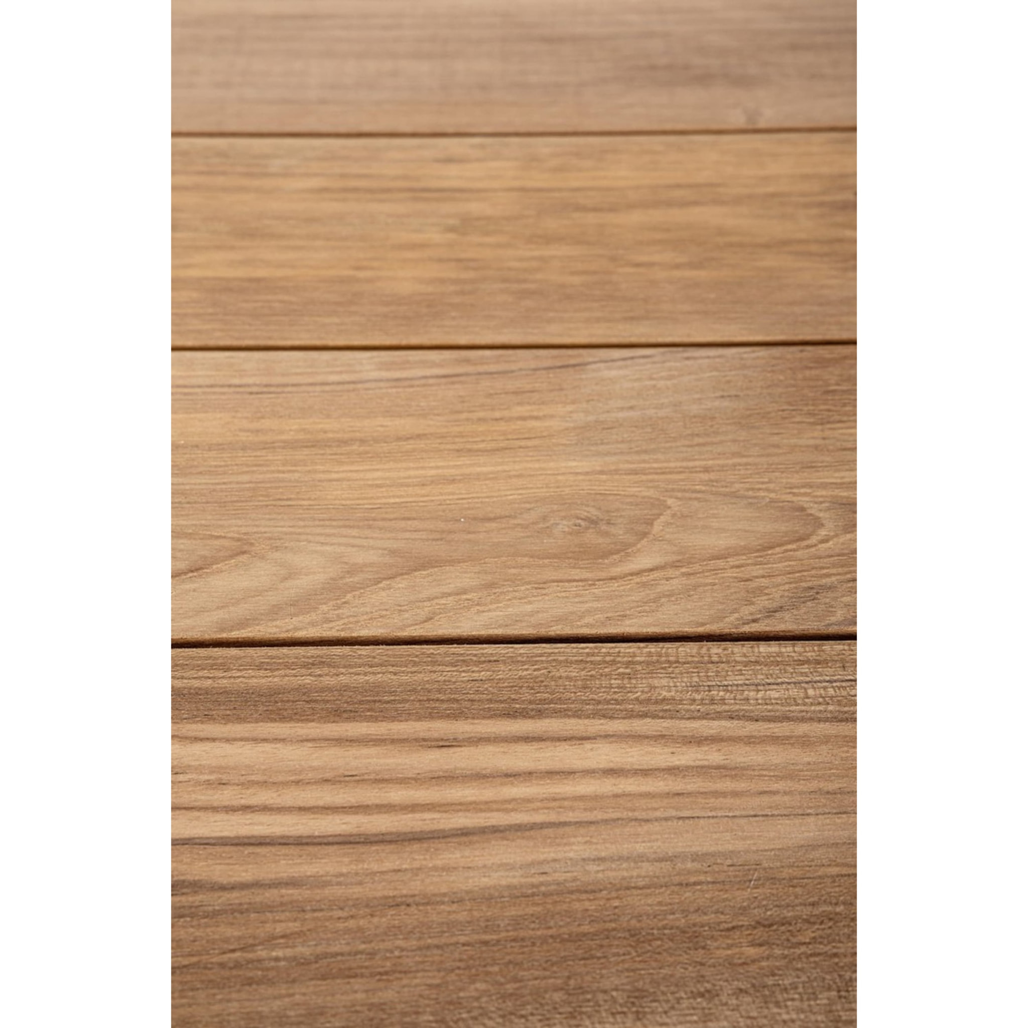 Tavolo da giardino CAMERON con piano in teak e struttura in alluminio antracite, 180×90 cm