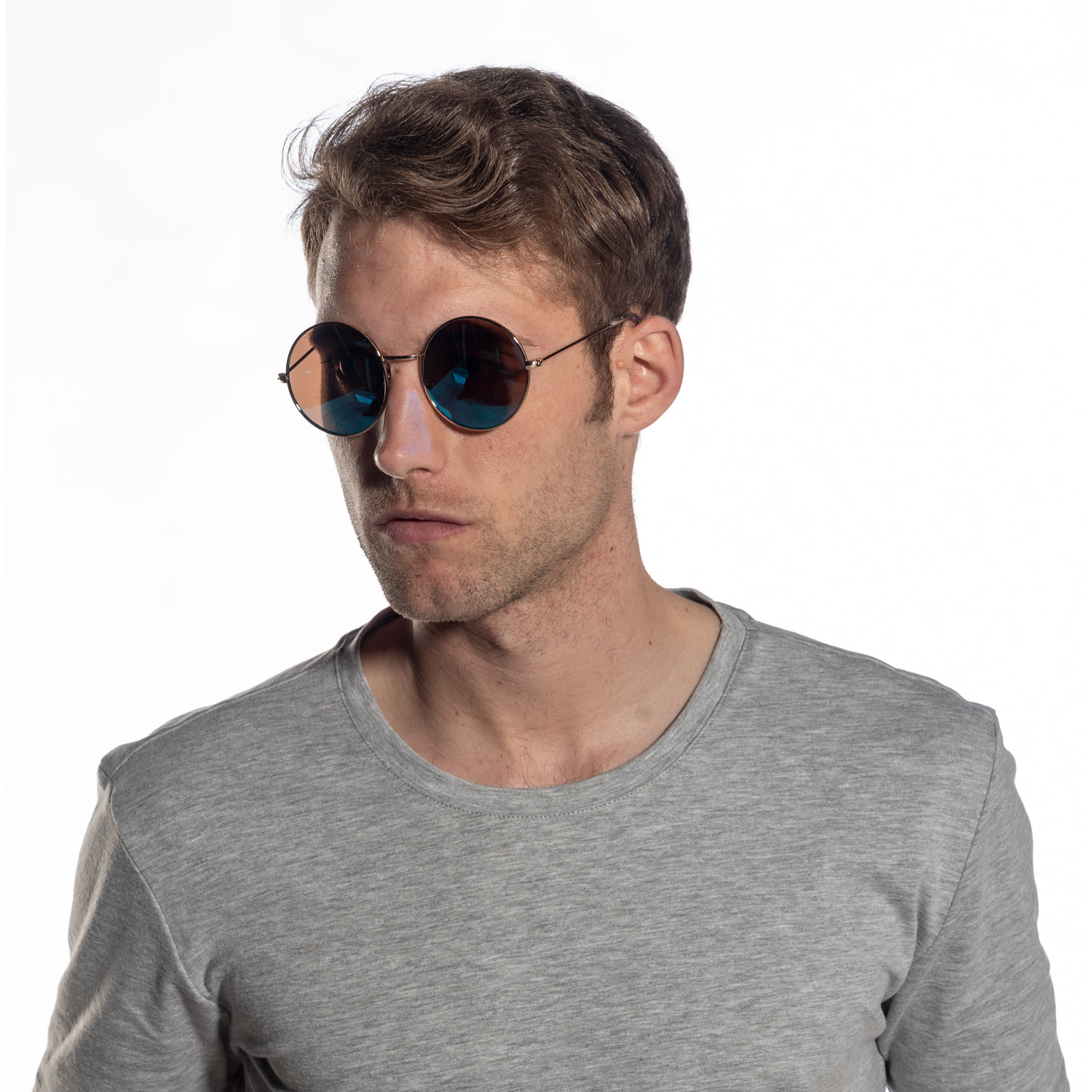 Gafas de sol PALO ALTO INSPIRATION VI - Lente revo oro brillante y azul cielo