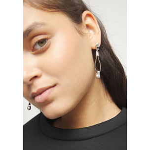 Pendiente GRAVEDAD PLATEADO U