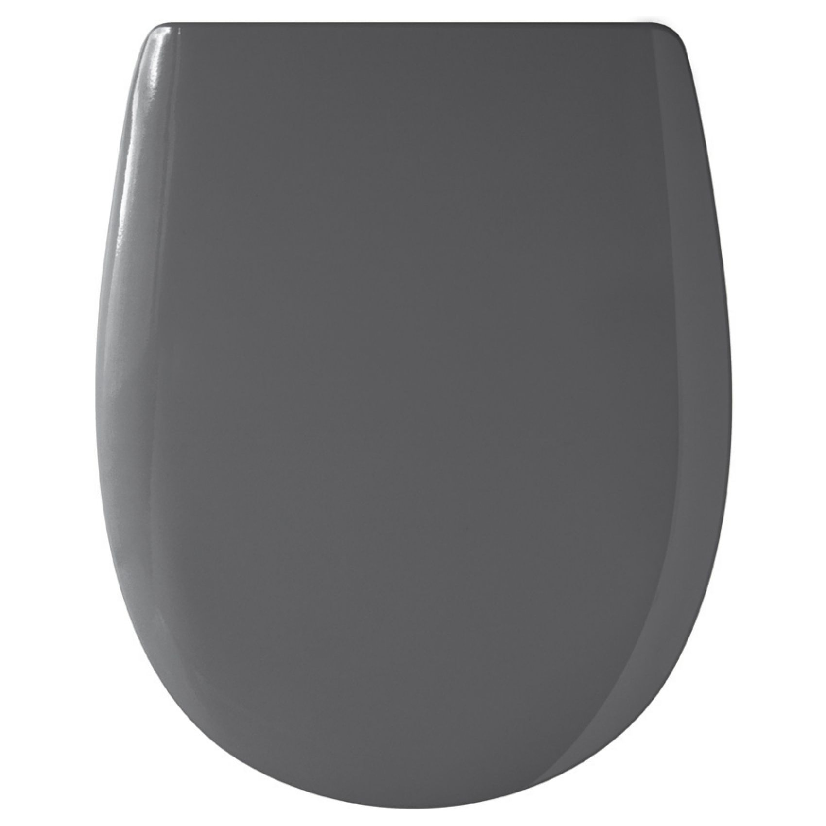 Abattant easy clip avec descente manuelle uni - Gris souris