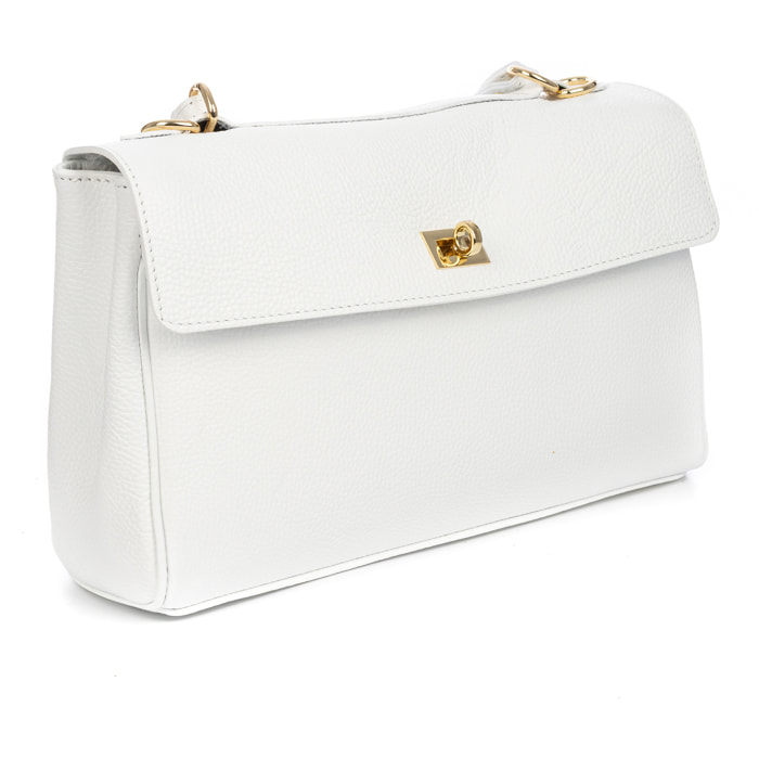 Azeglio borsa a tracolla donna. Pelle autentica Dollaro.