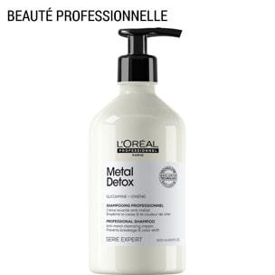 Série Expert Metal Detox - Shampoing anti-métal pour cheveux sensibilisés et cassants. 500 ml