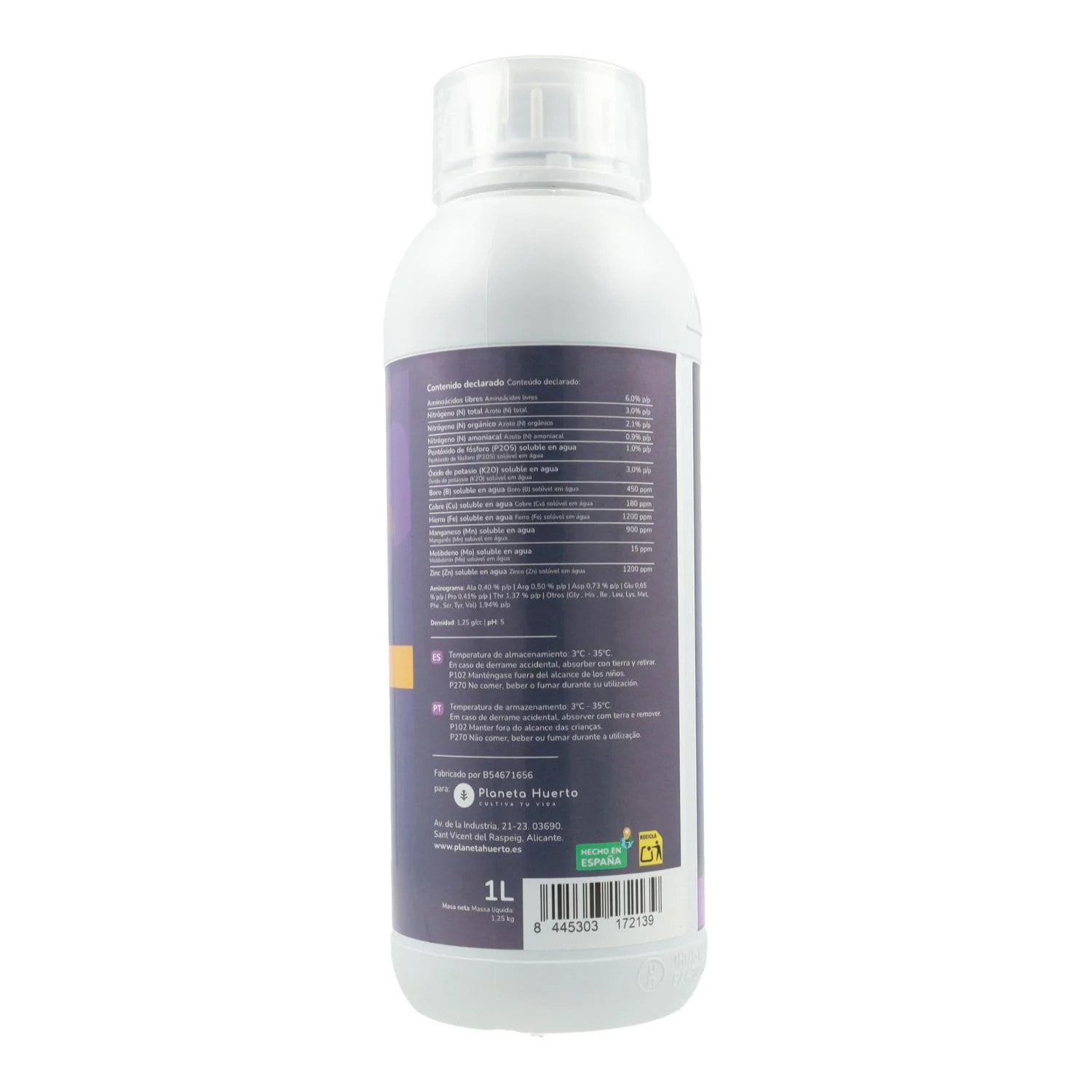 Abono Líquido Orquídeas Planeta Huerto 1 l