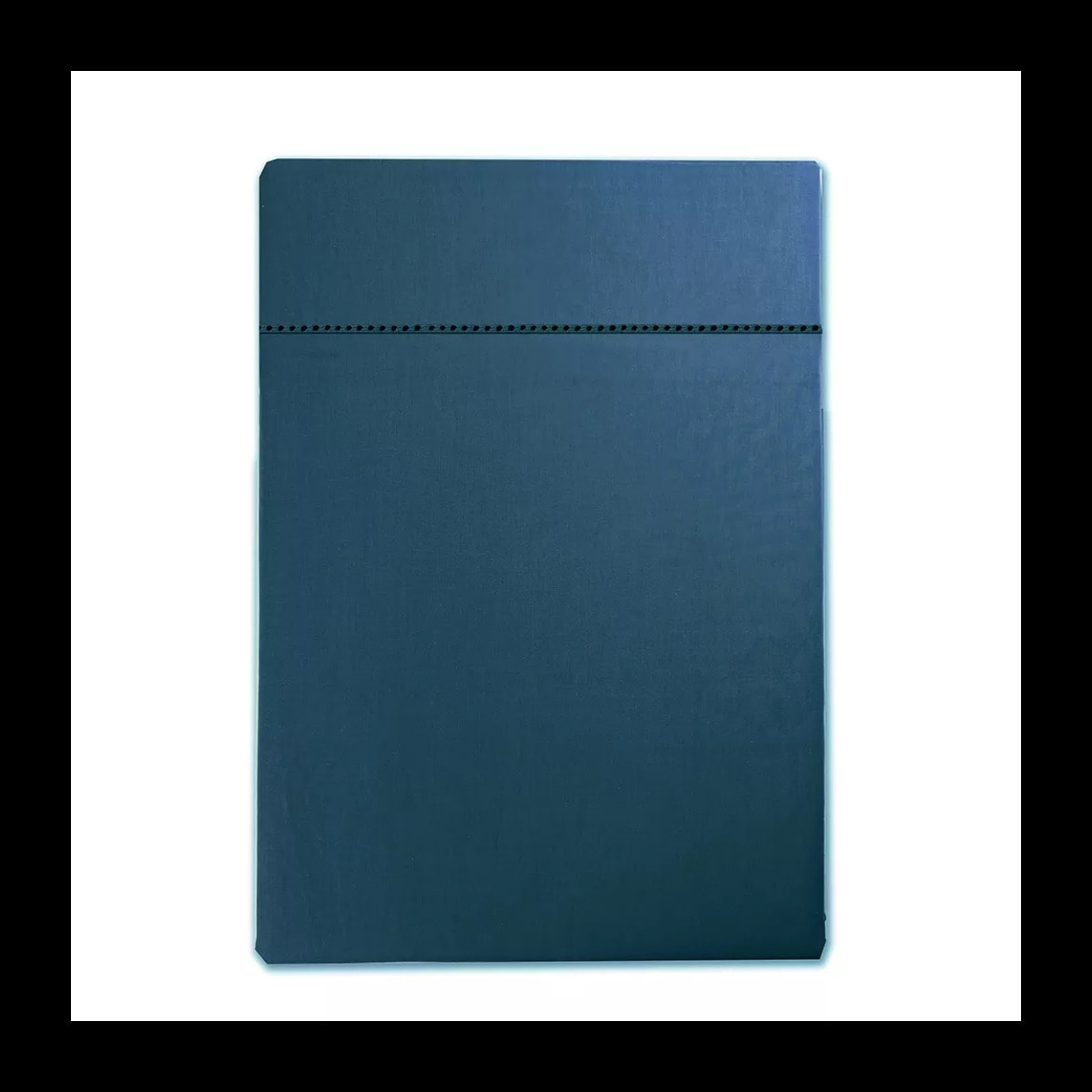 Drap plat satin de coton uni vert Ava uni crepuscule