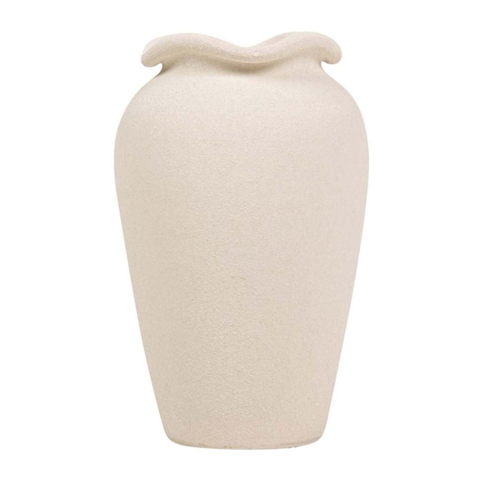 Florero Ceramica Beige 25x25x40 Cm