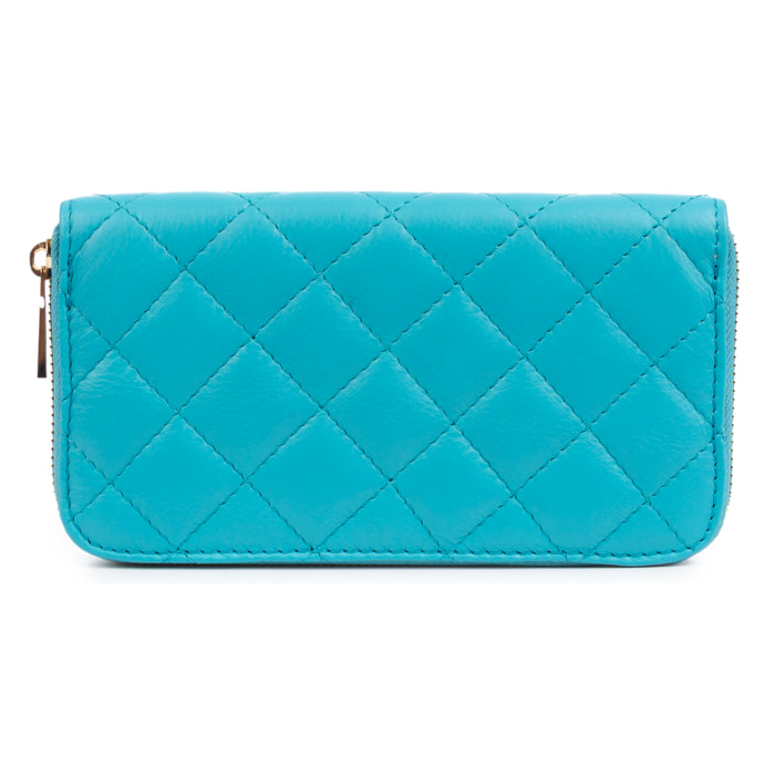 Andali cartera mujer. Piel auténtica acabado Sauvage acolchado.