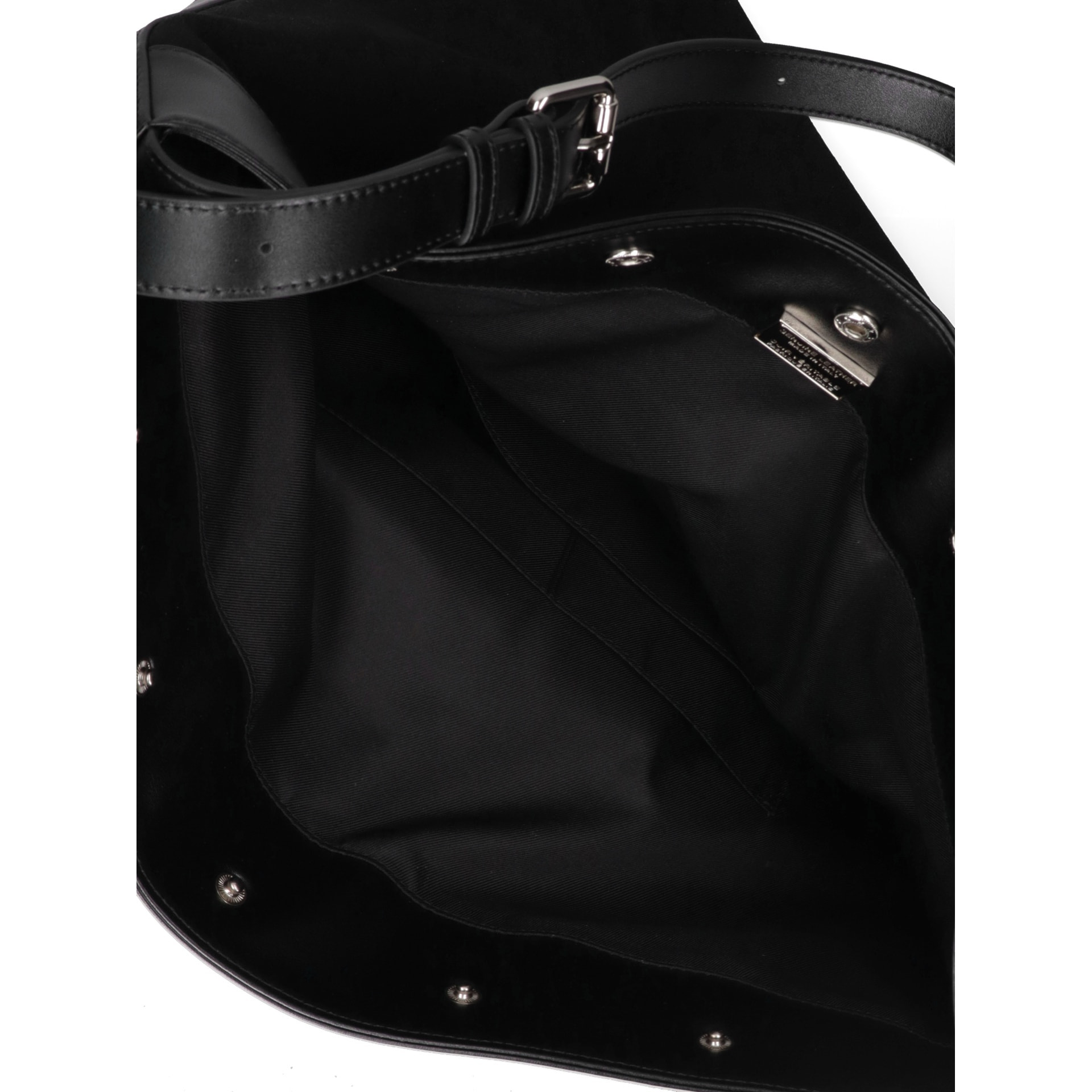 Borsa a spalla da donna Made in Italy - Modello Ardenza Pro - Pelle e Cotone - 33.0 x 35.0 x 20.0 cm
