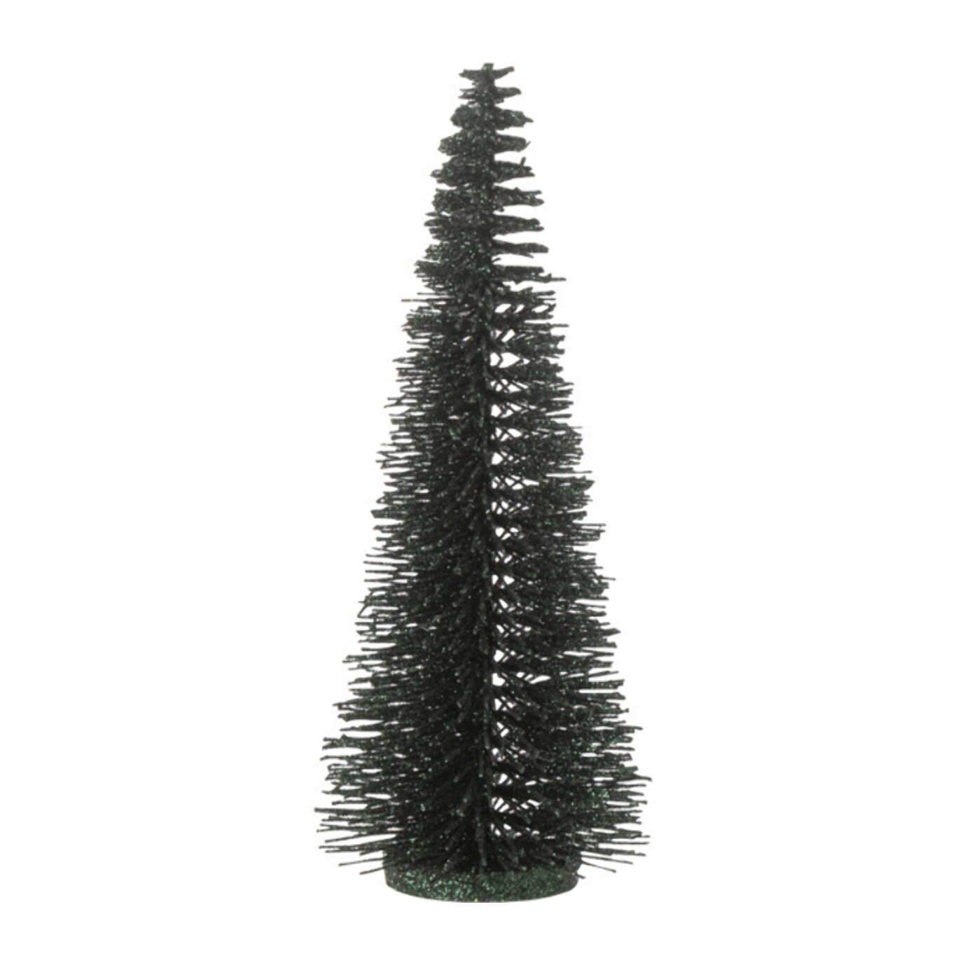 J-Line décoration Sapin De Noël Paillettes - plastique - vert foncé - small