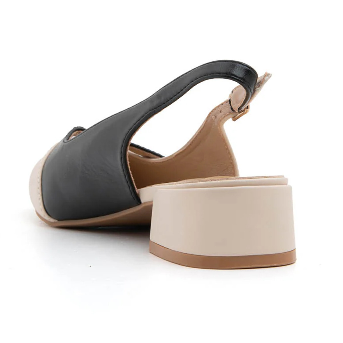 Slingback cross-design - BEIGE