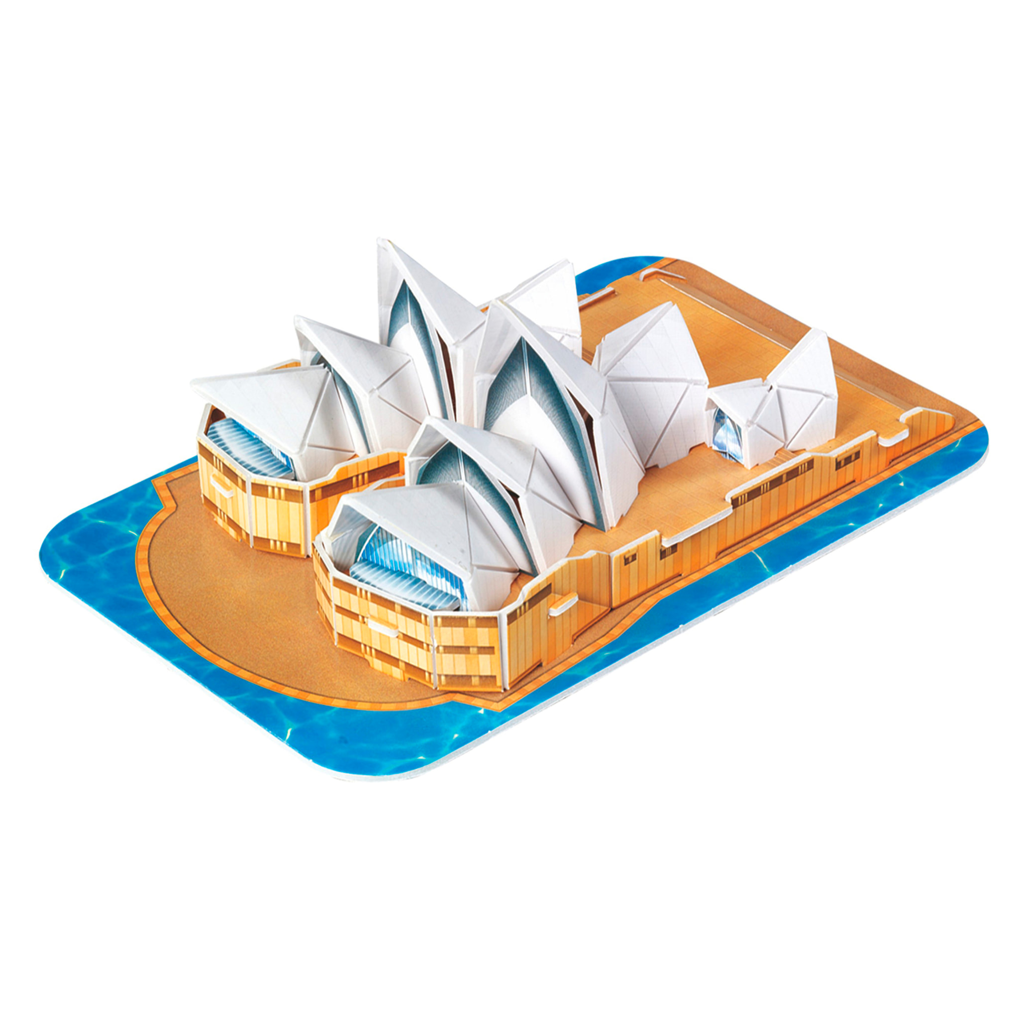 Puzle 3D de cartón de la Ópera de Sídney. 30 piezas.