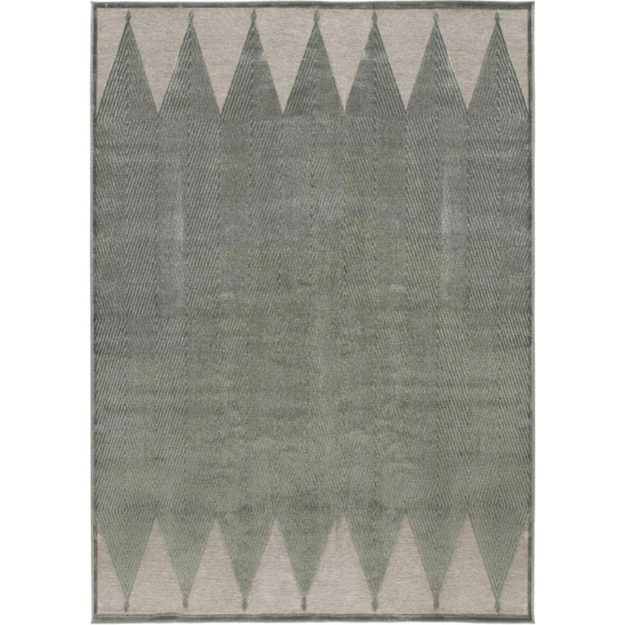 FARASHE Alfombra étnica de pelo corto gris, varias medidas disponibles.