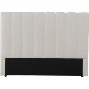 Tête de lit en tissu texturé "Val Thorens" - Beige - 140 cm