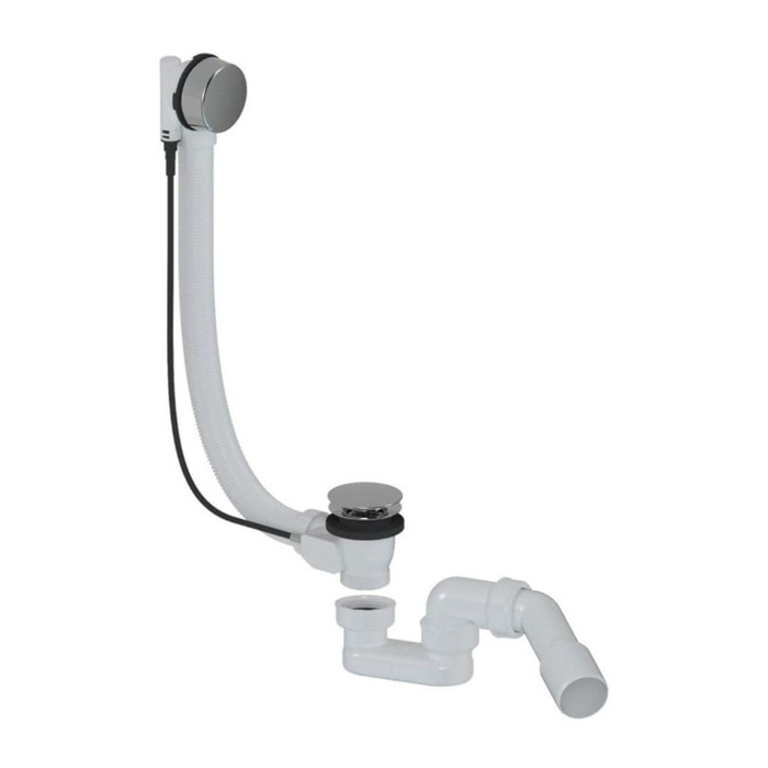 Project ensemble de vidage complet 60 cm pour baignoire, chrome (SATAVAPRO1)