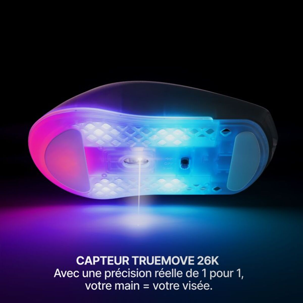 Souris Gamer Sans Fil STEELSERIES Aerox 3 WL Gen 2 - Shadow