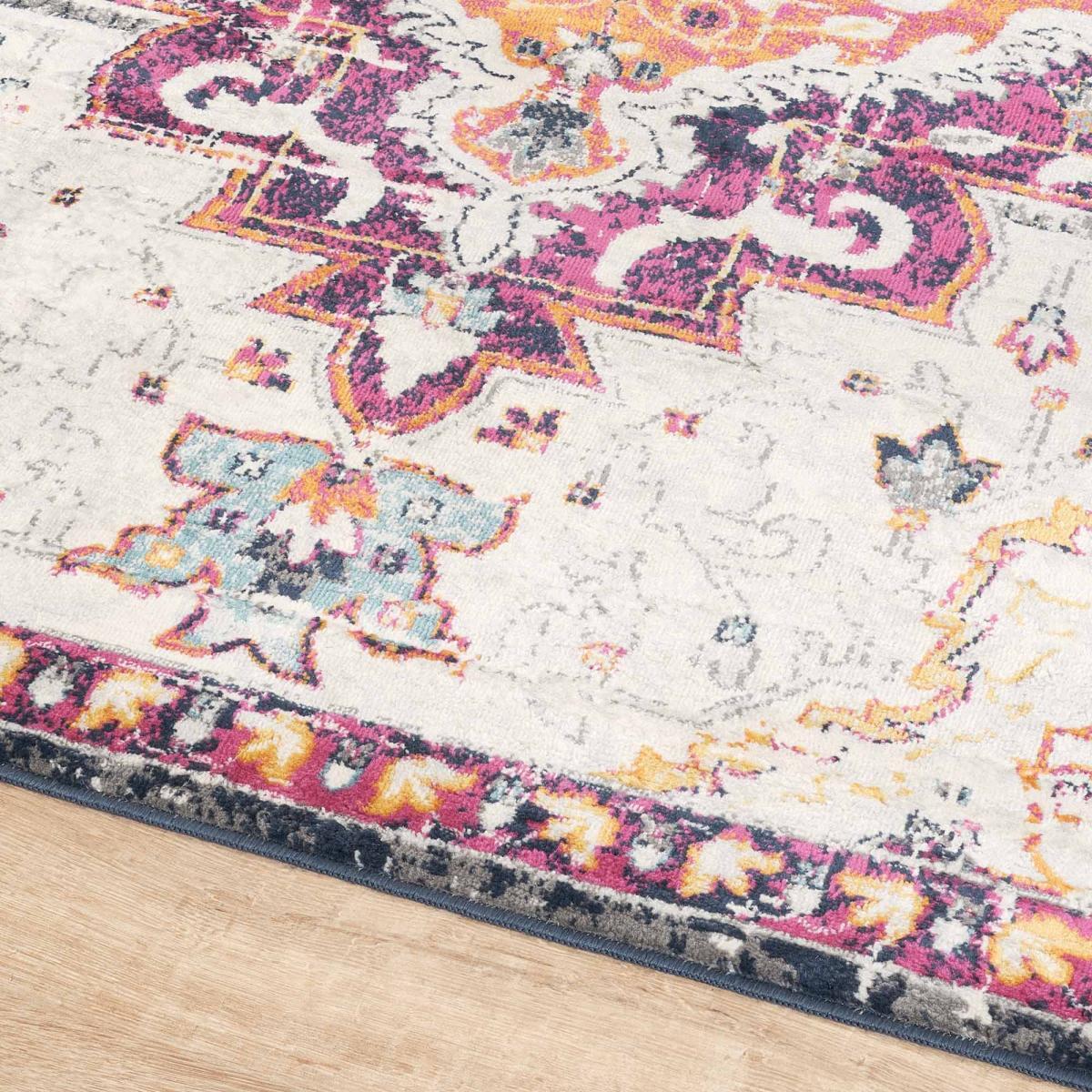 Tapis LAVU 1 motif médaillon traditionnel oriental
