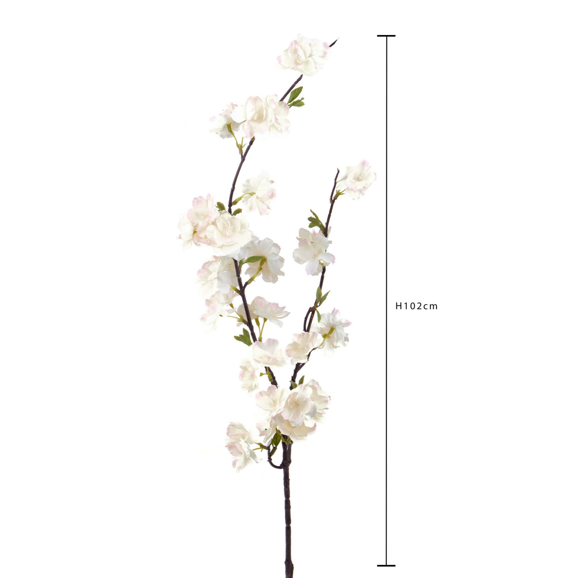 Mandorlo In Fiore. Altezza 102 Cm - Pezzi 6 - 29X102X22cm - Colore: Bianco - Bianchi Dino - Fiori Artificiali