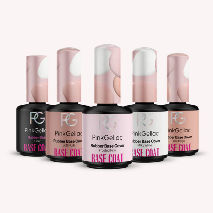Set de Rubber Base Coats - 5x 15 ml