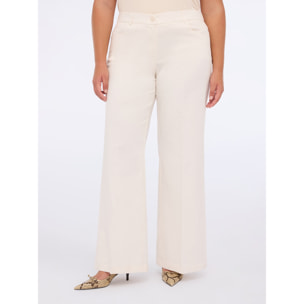Fiorella Rubino - Pantaloni wide leg - Bianco