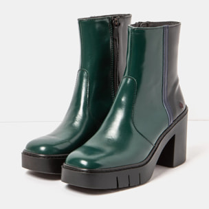 Botines con tacón 1974 NAPPA SHINNY JUNGLE-BLACK/BERNA color Jungle-black