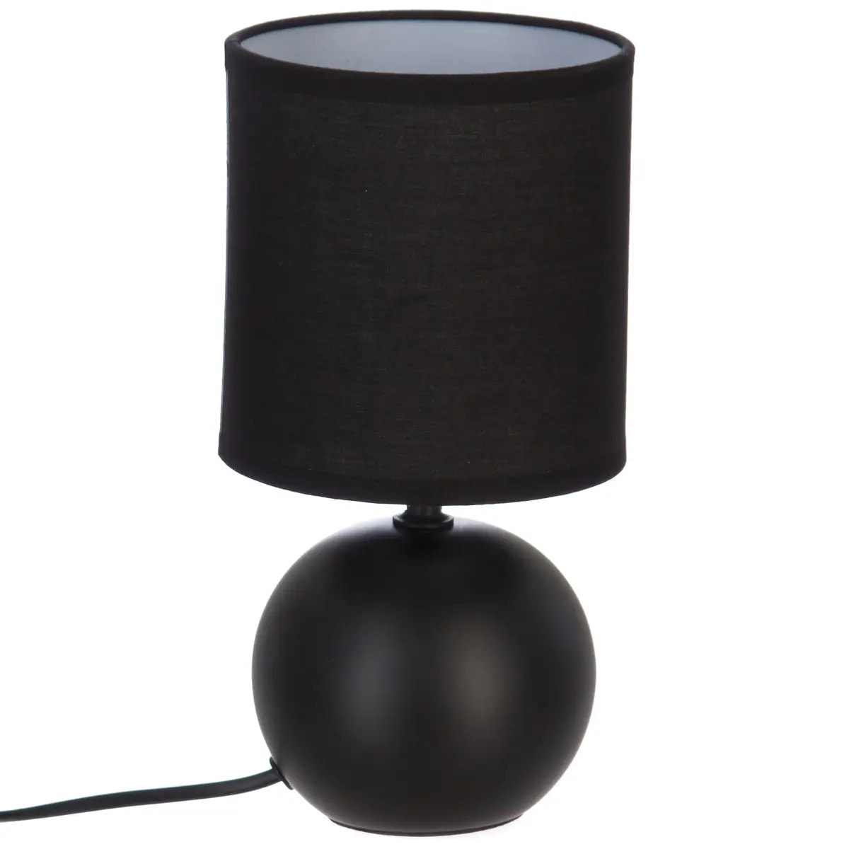 Lampe "Timeo" noir mat - céramique H25 cm