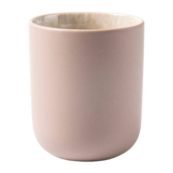 Lot de 4 tasses taupe - "iris"