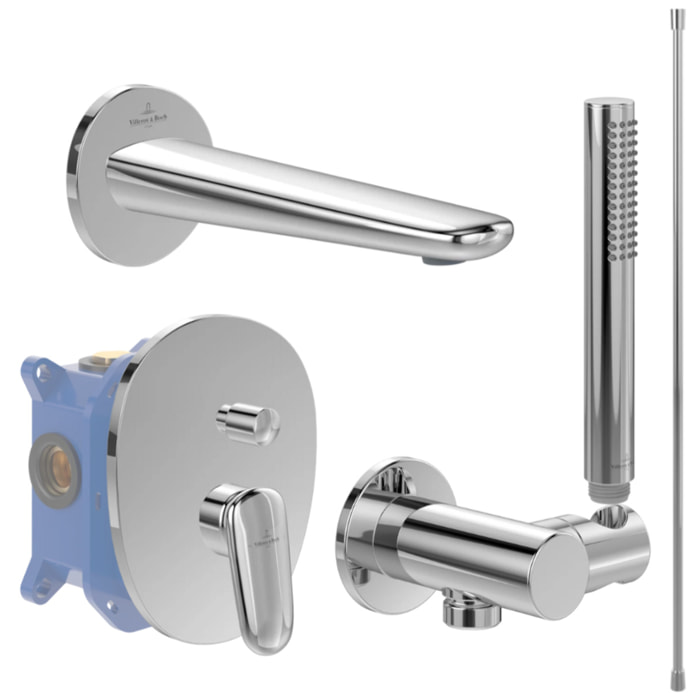 Ensemble robinet bain encastré Antao chrome