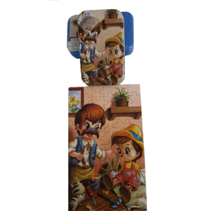 PUZLE DE CUENTOS: PINOCHO - 60 pcs (CAJA METÁLICA)