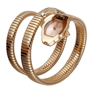 Orologio JUST CAVALLI GLAM CHIC Acciaio Serpente Semirigido