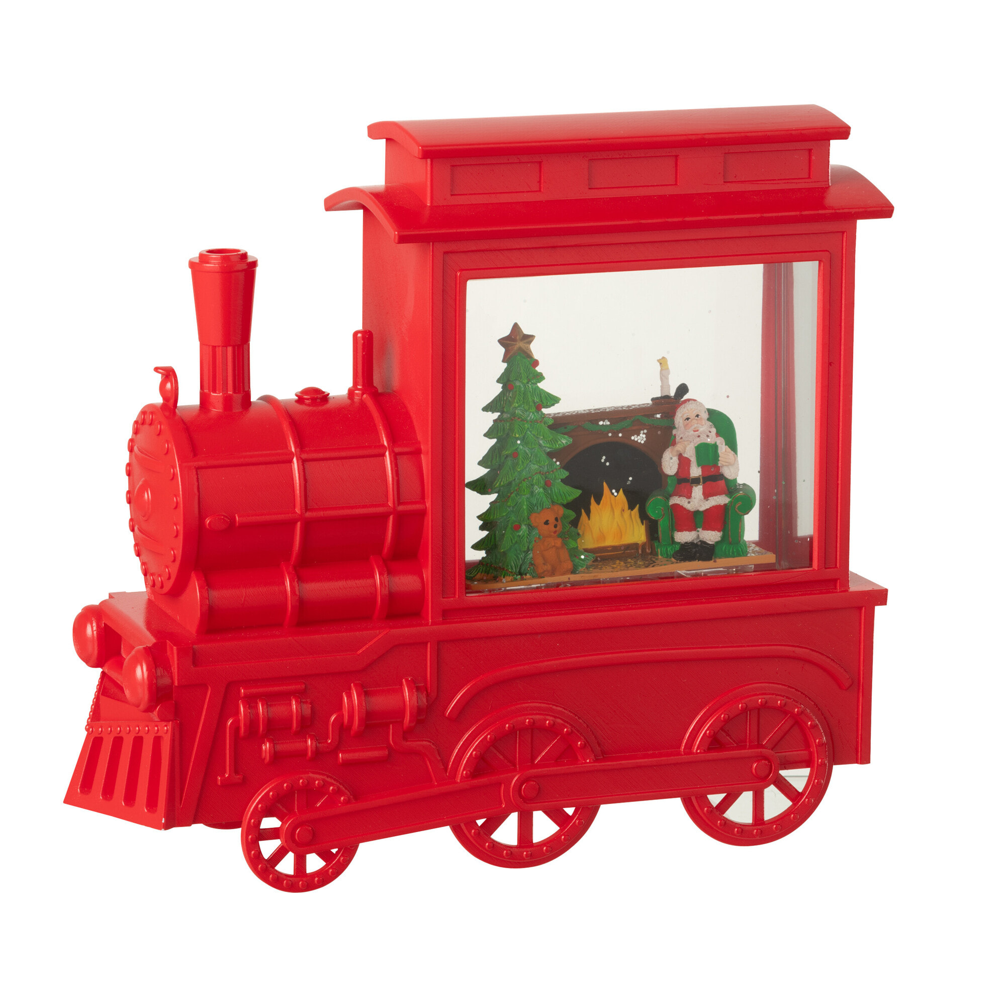 J-Line décoration Locomotive - plastique - rouge