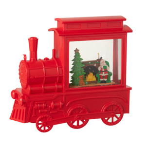 J-Line décoration Locomotive - plastique - rouge