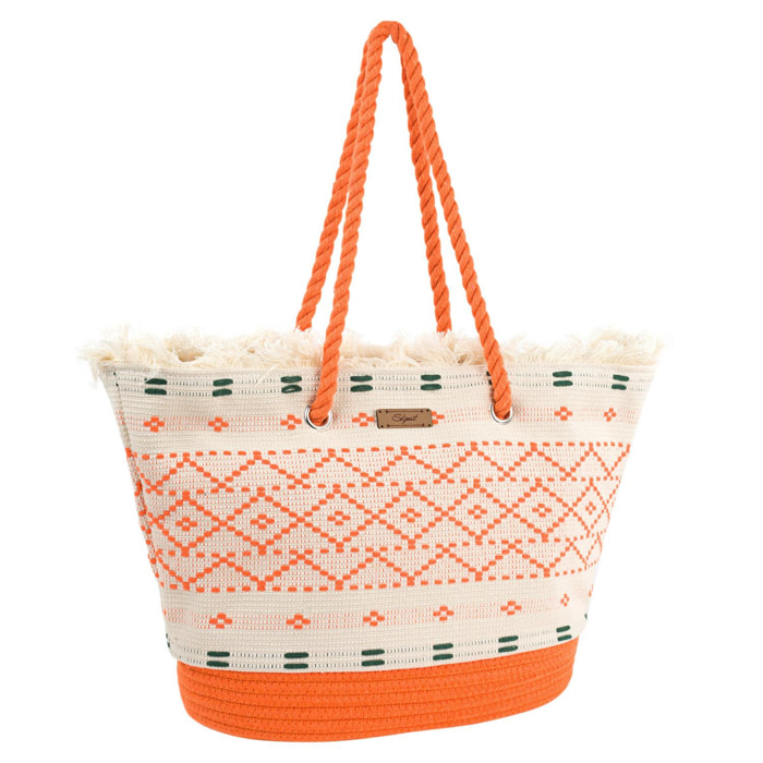 Bolso De Playa Skpat Savona Naranja